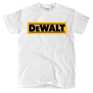 Dewalt Logo  White Tshirt